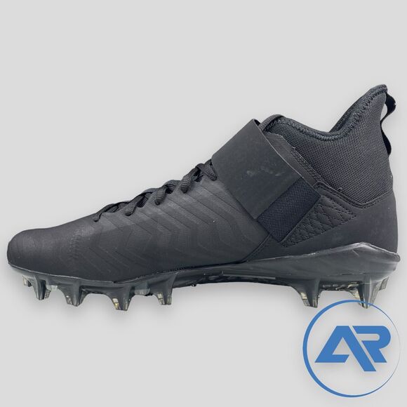 Nike Air Jordan Alpha Menace Pro 2 MID Black Size 14 Football Cleats CV1676-003 - Picture 4 of 7